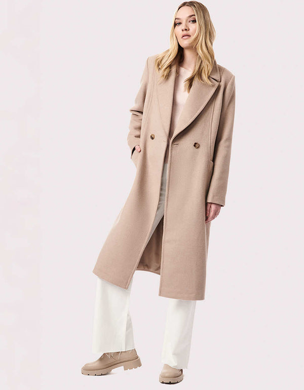 bernardo Soho Belted Wool Coat