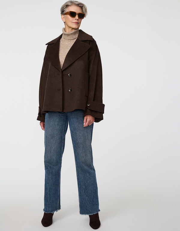 bernardo Sutton Cropped Coat
