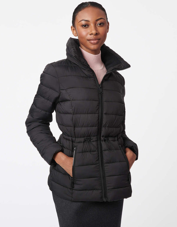 Bernardo Tribeca Drawstring Puffer Jacket