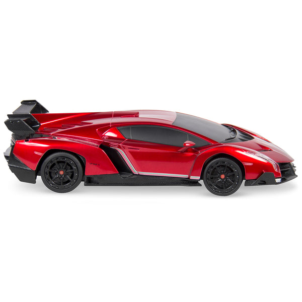 Best Choice 1/24 Kids RC Lamborghini Veneno Racing Car Toy W/ Lights Shock Suspension