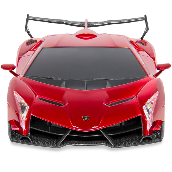 Best Choice 1/24 Kids RC Lamborghini Veneno Racing Car Toy W/ Lights Shock Suspension