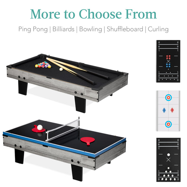 Best Choice 11-in-1 Combo Game Set W/ Ping Pong Foosball Air Hockey 5 Storage Bags