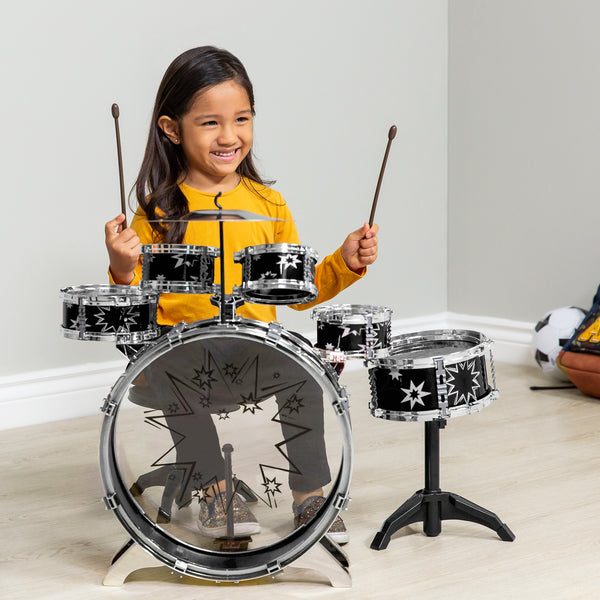 Best Choice 11-Piece Kids Beginner Drum Percussion Musical Instrument Toy Set