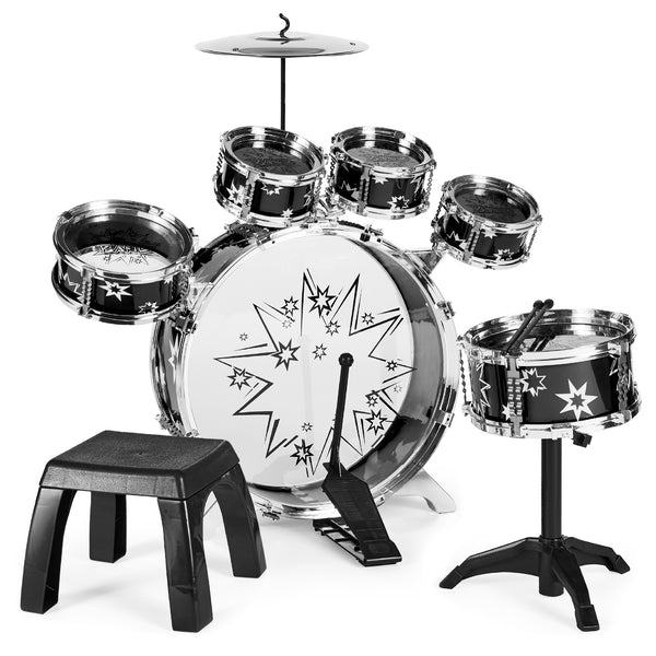 Best Choice 11-Piece Kids Beginner Drum Percussion Musical Instrument Toy Set