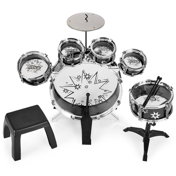 Best Choice 11-Piece Kids Beginner Drum Percussion Musical Instrument Toy Set