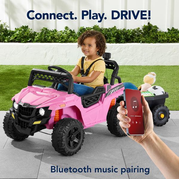 Best Choice 12V Kids Ride-On UTV And Trailer W/Parent Remote Control LED Lights