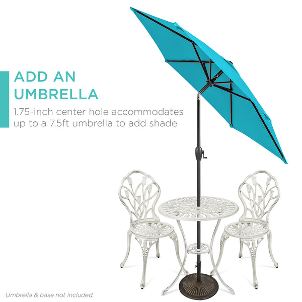 Best Choice 3-Piece Cast Aluminum Patio Bistro Furniture Set