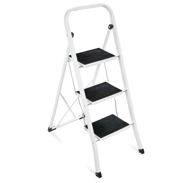 best choice 3-Step Portable Folding Step Ladder w/ Non-Slip Feet 330lb Capacity