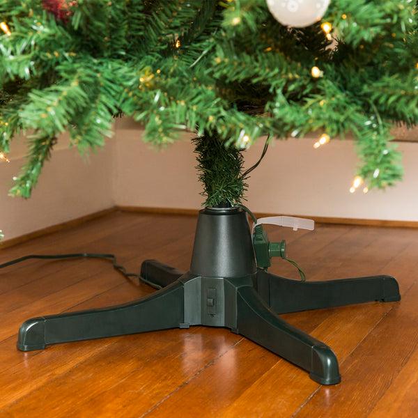 Best Choice 360-Degree Rotating Christmas Tree Stand W/ 3 Settings 3 Outlets