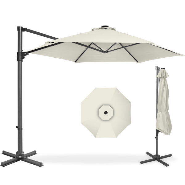 best choice 360 Rotating Cantilever Offset Patio Umbrella - 10ft