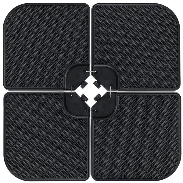 best choice 4-Piece Cantilever Offset Patio Umbrella Stand Square Base Plate Set