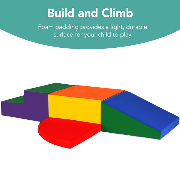 Best Choice 4-Piece Kids Climb & Crawl Soft Foam Shapes Structure Playset