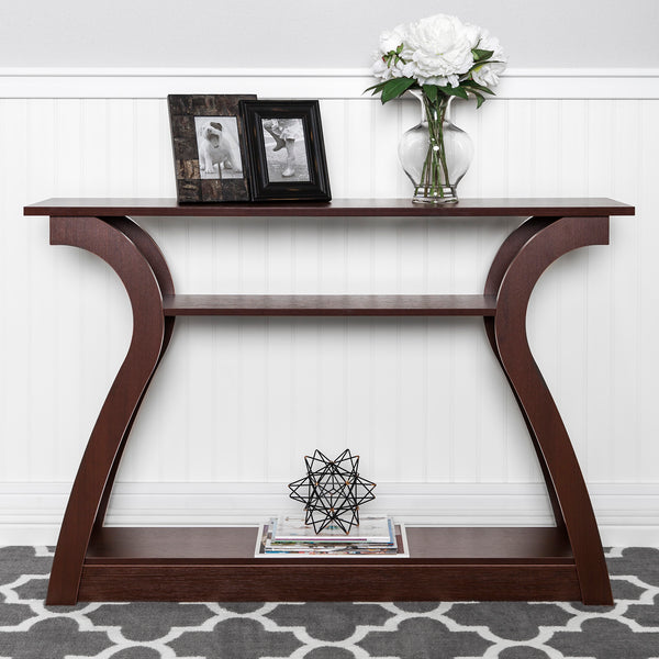 Best Choice 47in 3-Shelf Entryway Display Console Accent Table