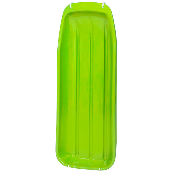 Best Choice 48in Kids Toboggan Snow Sled Board W/ Pull Rope Curved Edges