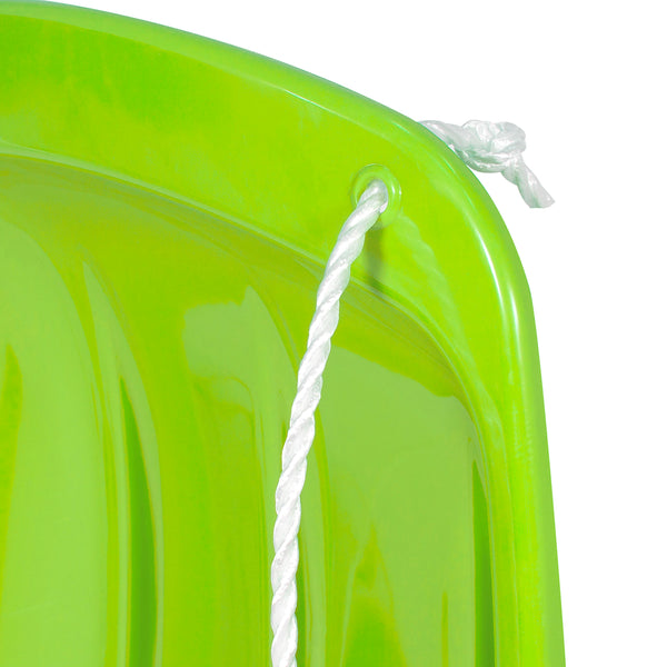 Best Choice 48in Kids Toboggan Snow Sled Board W/ Pull Rope Curved Edges