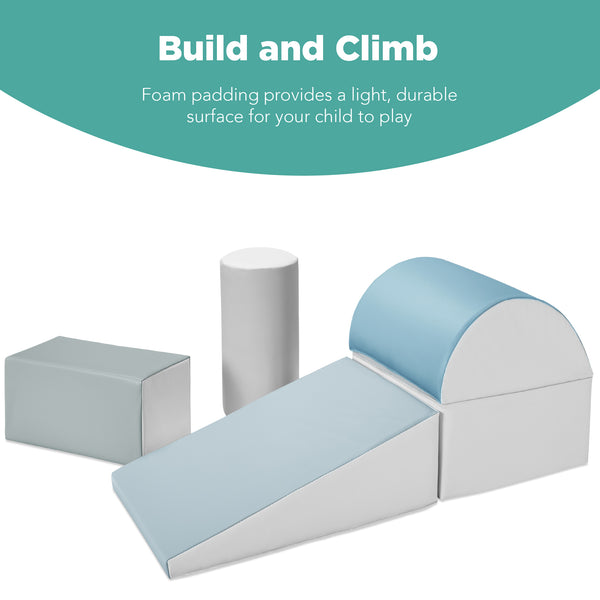 Best Choice 5-Piece Kids Climb & Crawl Soft Foam Shapes Structure Playset