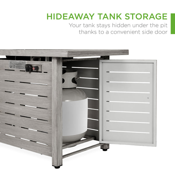 Best Choice 50 000 BTU Steel Propane Gas Fire Pit W/ Auto Ignition - 42in