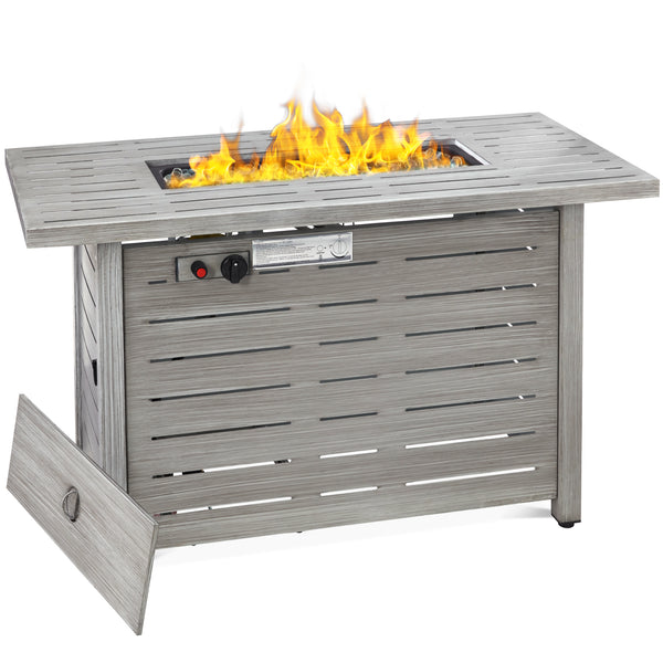 best choice 50 000 BTU Steel Propane Gas Fire Pit w/ Auto Ignition - 42in