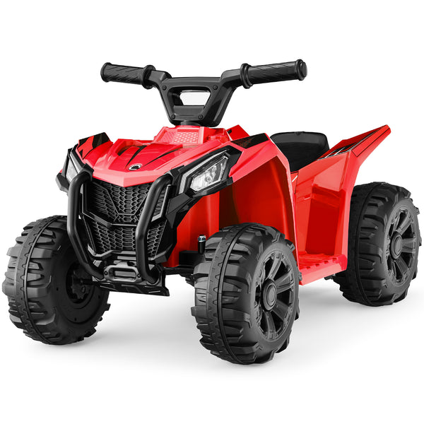 best choice 6V Kids Ride-On 4-Wheeler Quad ATV Car w/ 1.8mph Max Speed Treaded Tires