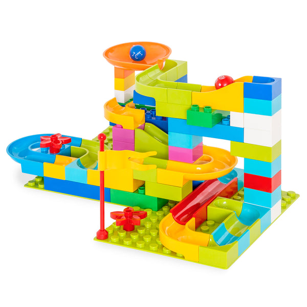 best choice 97-Piece Kids Create Your Own Marble Maze Run Racetrack Puzzle Game Set