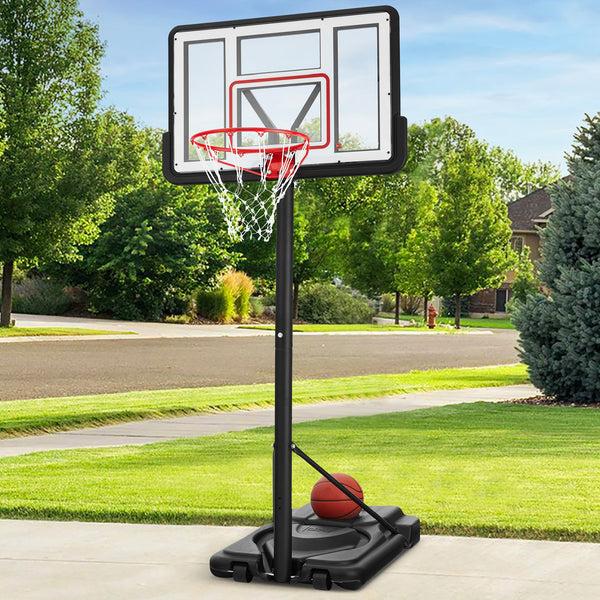 best choice Adjustable Regulation-Size Basketball Hoop w/ Fillable Base 2 Wheels