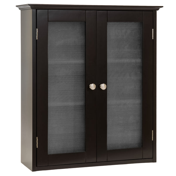 best choice Bathroom Wall Storage Medicine Cabinet w/ Tempered Glass Double Doors