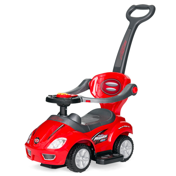 best choice 3-in-1 Kids Push Car w/ Handle and Horn