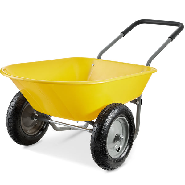 best choice Dual-Wheel Wheelbarrow Garden Cart