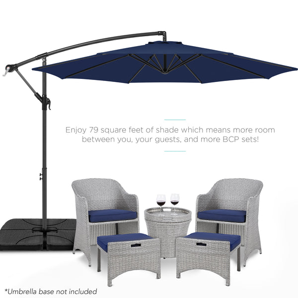 Best Choice Offset Hanging Patio Umbrella - 10ft