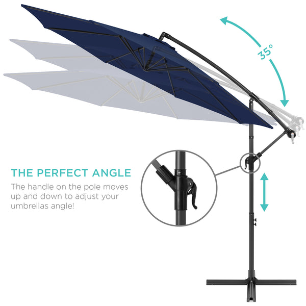 Best Choice Offset Hanging Patio Umbrella - 10ft