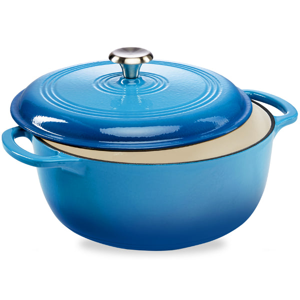 best choice Cast-Iron Dutch Oven Kitchen Cookware w/ Enamel Handles - 7.5qt