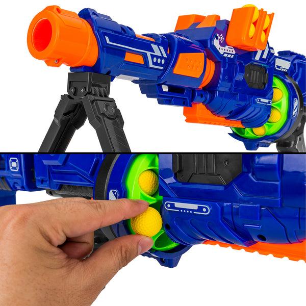 Best Choice Electric Soft Foam Ball Long-Distance Blaster Toy W/ Barrel Extension Bipod
