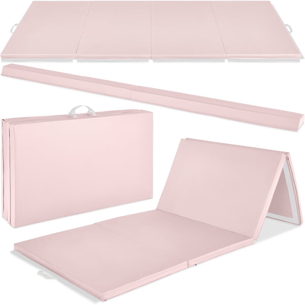 best choice Folding Exercise Fitness Floor Mat w/ Handles & Balance Beam