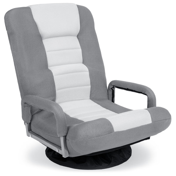 best choice Gaming Floor Chair w/ 360-Degree Swivel Armrest Adjustable Backrest