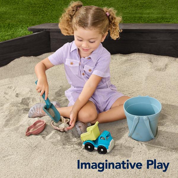 Best Choice Kid's Wooden Octagonal Sandbox W/ Sand Cover 4 Reinforced Benches 8 Seats