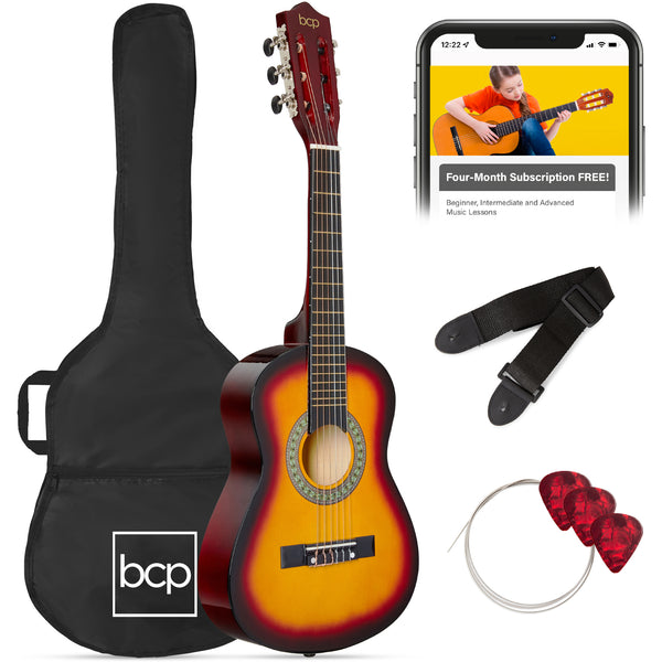 best choice Kids Acoustic Guitar Beginner Starter Kit w/ Carrying Case - 30in