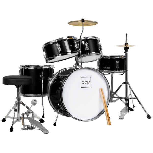 best choice Kids Beginner All Wood Acoustic Drum Kit Starter Set w/ Stool Drumsticks
