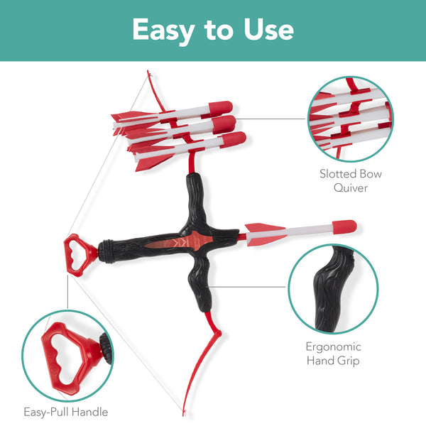 Best Choice Kids Bow & Arrow Set Children's Play Archery Toy W/ Target Stand