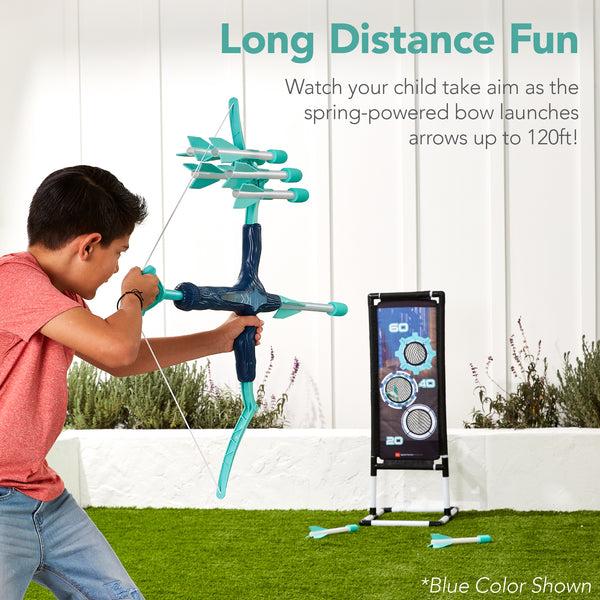 Best Choice Kids Bow & Arrow Set Children's Play Archery Toy W/ Target Stand