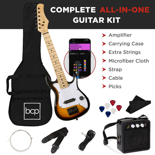 Best Choice Kids Electric Guitar Beginner Starter Kit W/ 5W Amplifier - 30 In