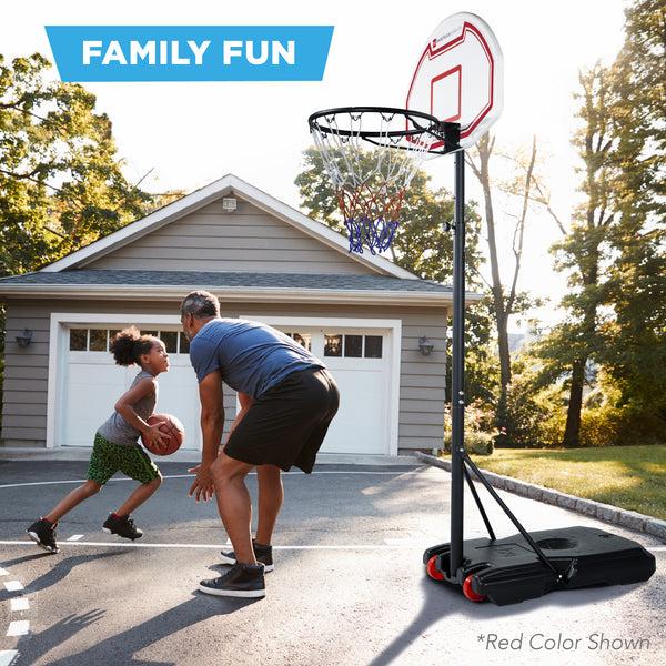 Best Choice Kids Height-Adjustable Basketball Hoop Portable Backboard System W/ Wheels