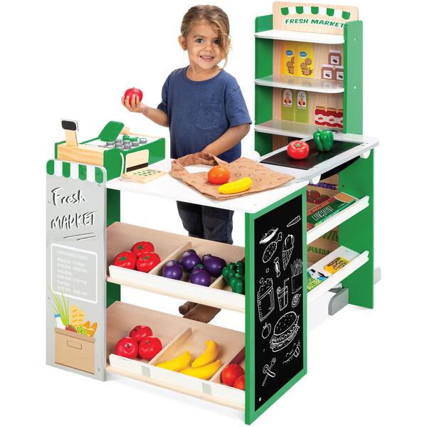 best choice Kids Pretend Play Grocery Store Supermarket Toy Set w/ Accessories