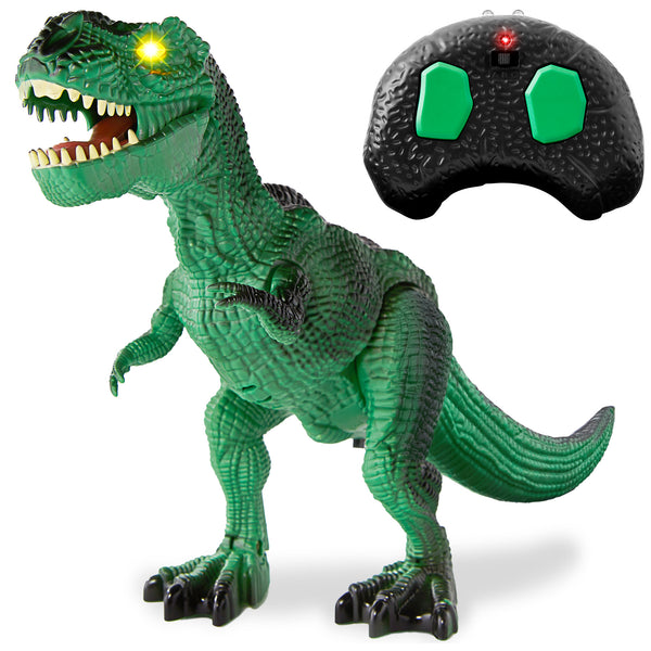 best choice Kids Remote Control Dinosaur T-Rex w/ Light-Up LED Eyes Roaring Sounds
