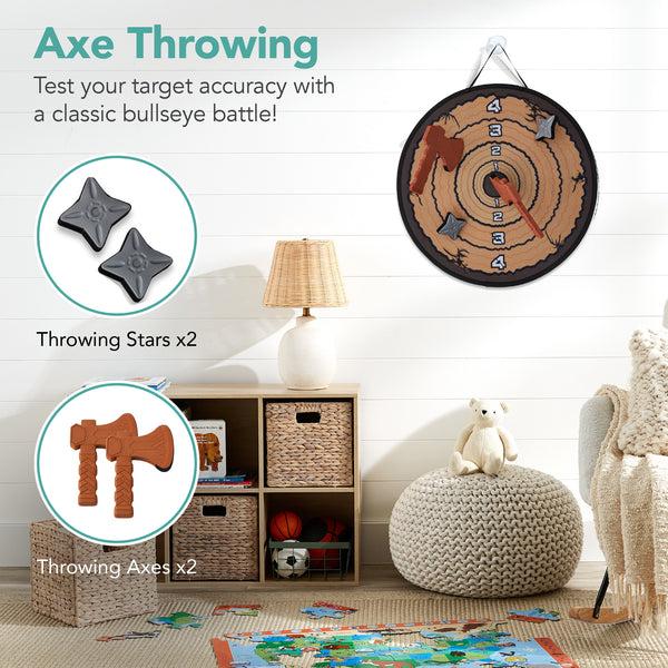 Best Choice Large Double-Sided Dart Board Sticky Ball Axe Star Throwing Game