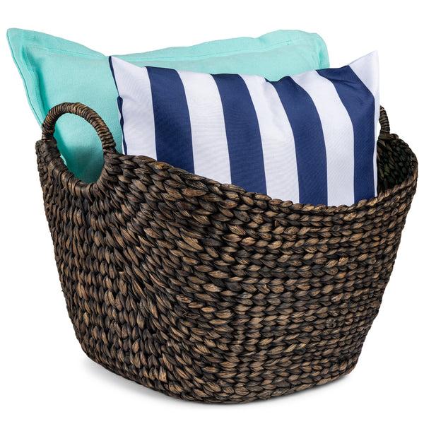 best choice Large Multi-Purpose Seagrass Storage Basket w/ Handles