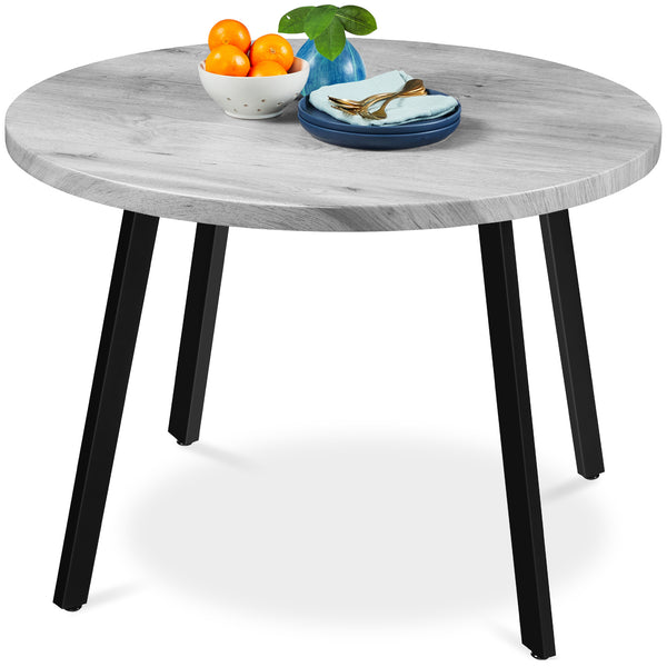 best choice Mid-Century Modern Round Dining Table w/ Adjustable Feet - 35.5in