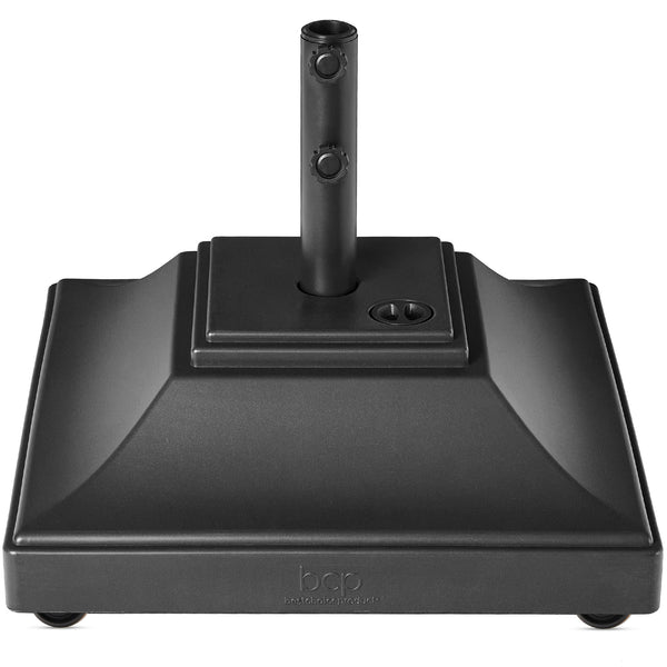 best choice Mobile Umbrella Base Fillable Stand w/ 4 Wheels 2 Locks 120lb Capacity