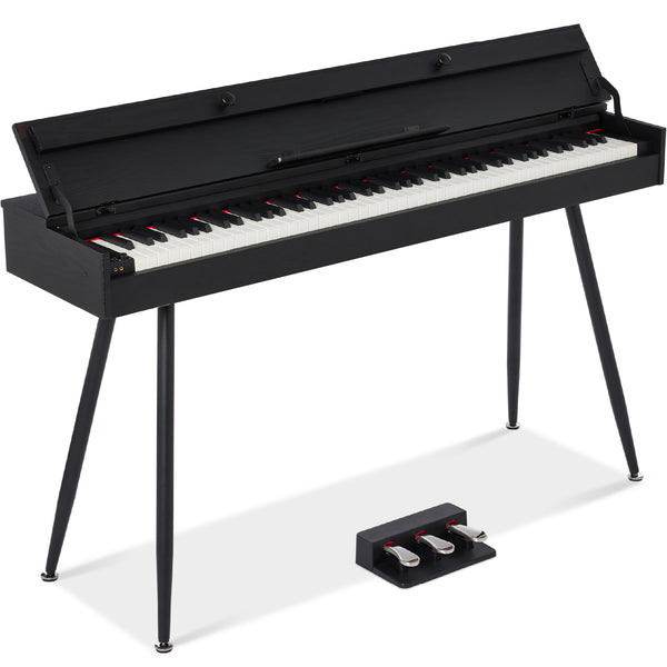 best choice Modern 88 Key Fully Weighted Desk Style Digital Piano w/ Metal Legs