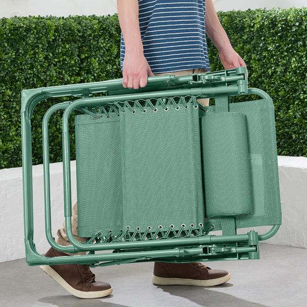 Best Choice Monochromatic Zero Gravity Patio Chair Recliner W/ Side Tray Headrest