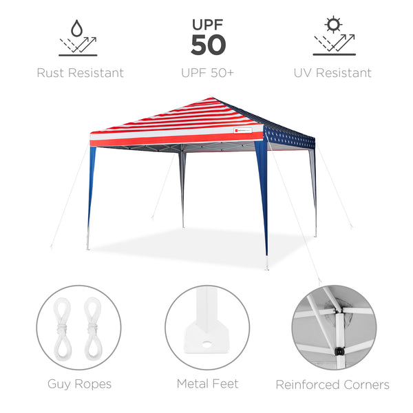 Best Choice Outdoor Portable Pop Up Canopy Tent W/ Carrying Case 10x10ft